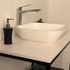 Mitigeur lavabo haut en laiton, robinet salle de bain chromé, MILANA