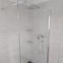 Colonne de douche encastrable murale et carrée, complète avec mitigeur 2 fonctions et tuyauteries, MILANA +