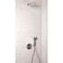 Colonne de douche encastrable murale et rond, complète avec mitigeur thermostatique 2 fonctions et tuyauteries, TAHOMA+