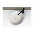 Vasque à poser ronde en céramique, Blanc mat