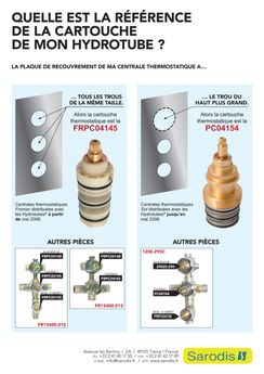 Comment identifier cartouche thermostatique [douche hydromassante] (Page 1)  – Dépannages et Pièces détachés (mécanique maison) – Plombiers Réunis